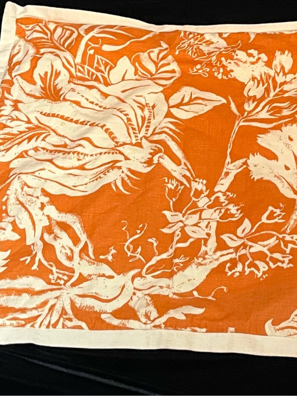 Pottery Barn Wels Palampore Floral Cotton Linen Pillow Cover
